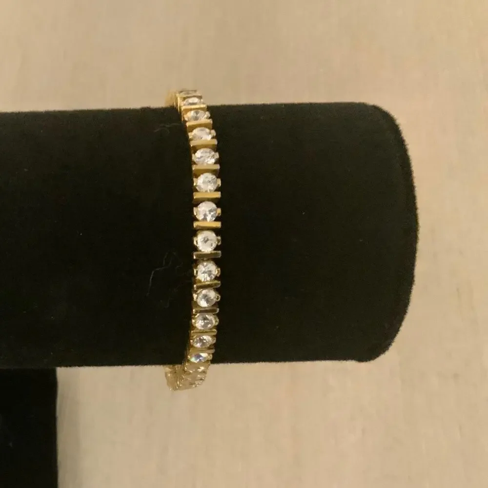 Vintage Gold Tennis Bracelet